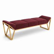 Velour Crown Bench