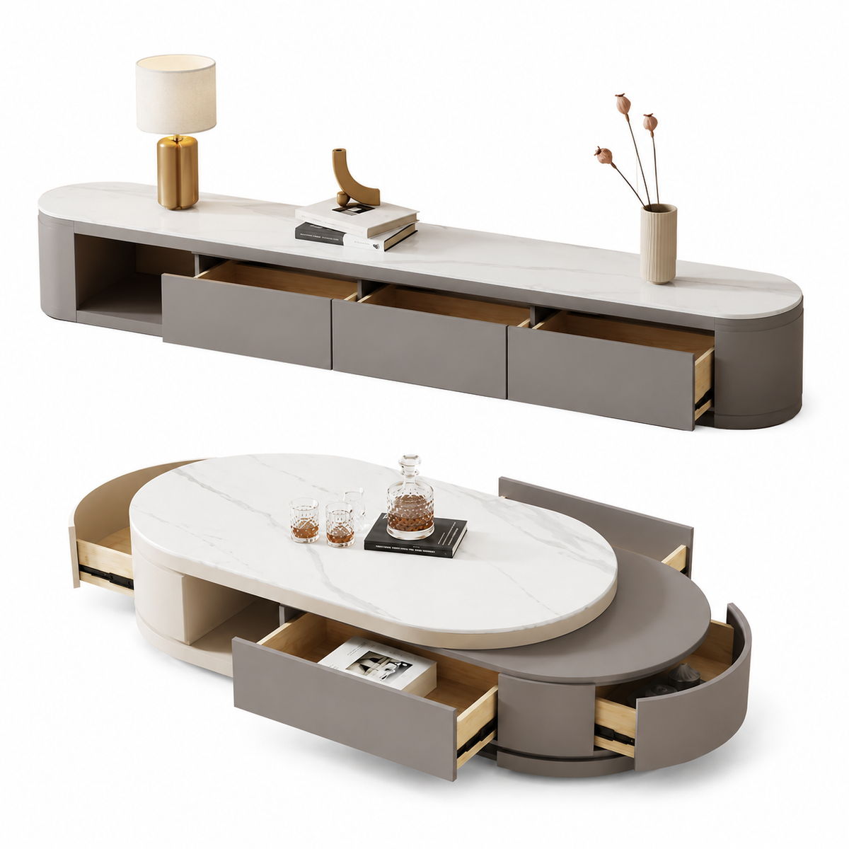 TV Unit and Coffee Table