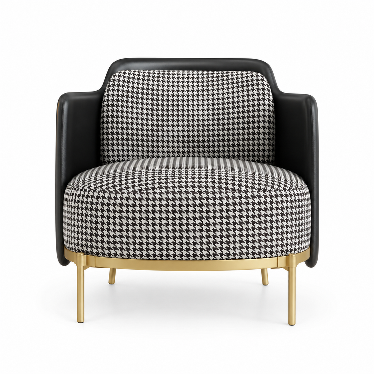Chair with gold metal legs