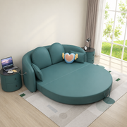 سرير أريكة مستدير بتصميم فاخر متعدد الوظائف