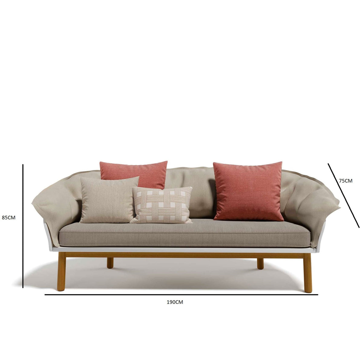 Refined Outdoor Seating Sofa
