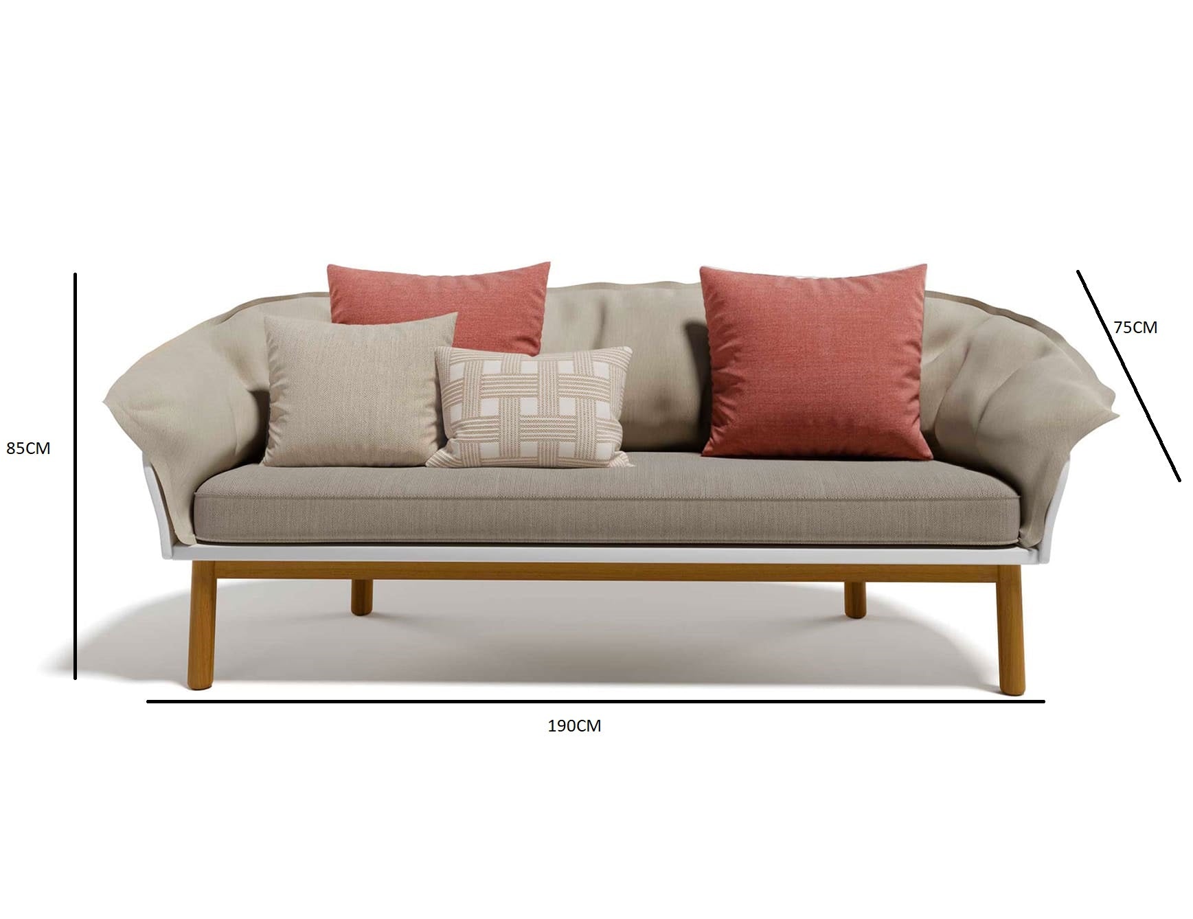 Refined Outdoor Seating Sofa