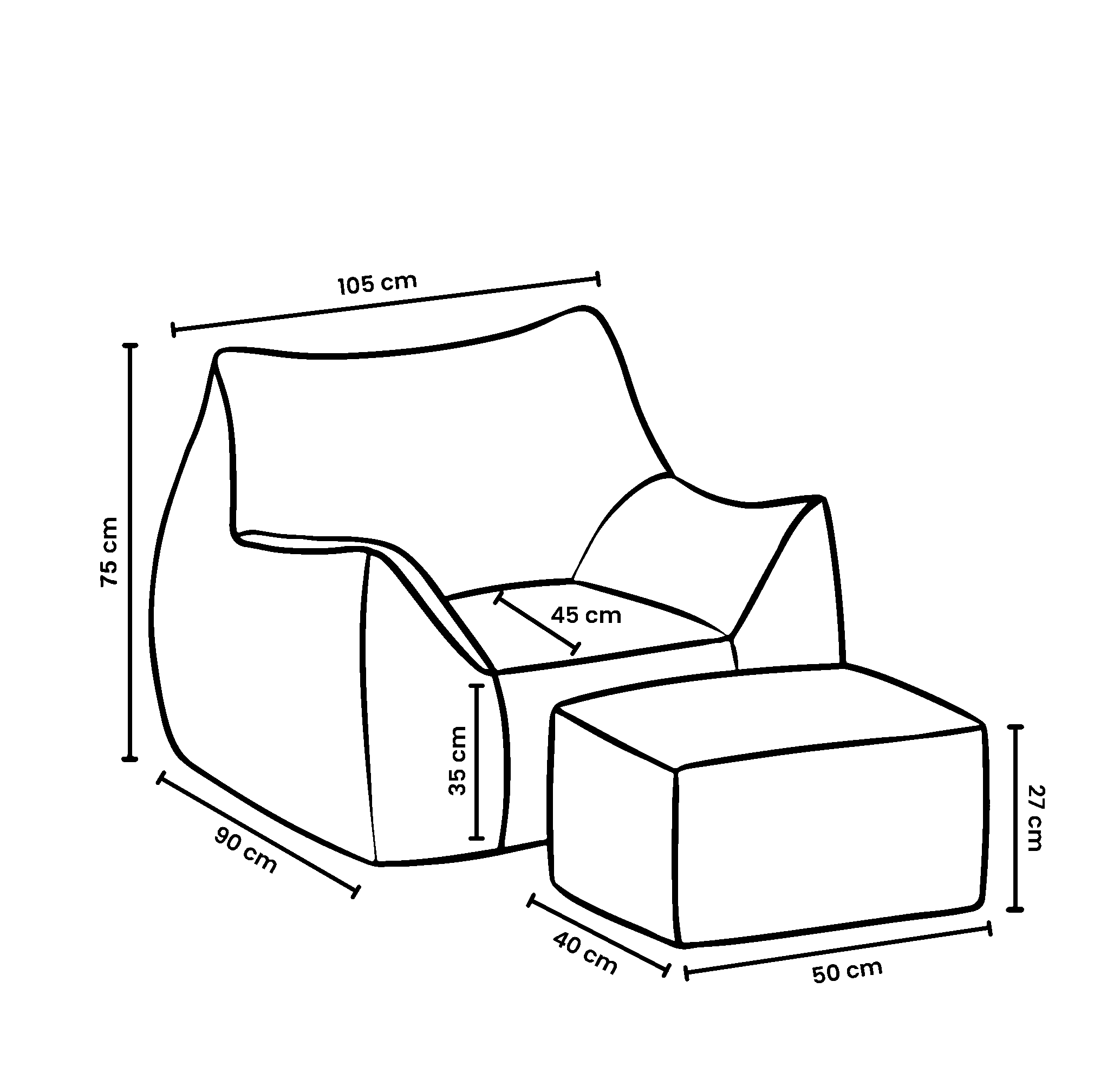 Modern design recliner chair