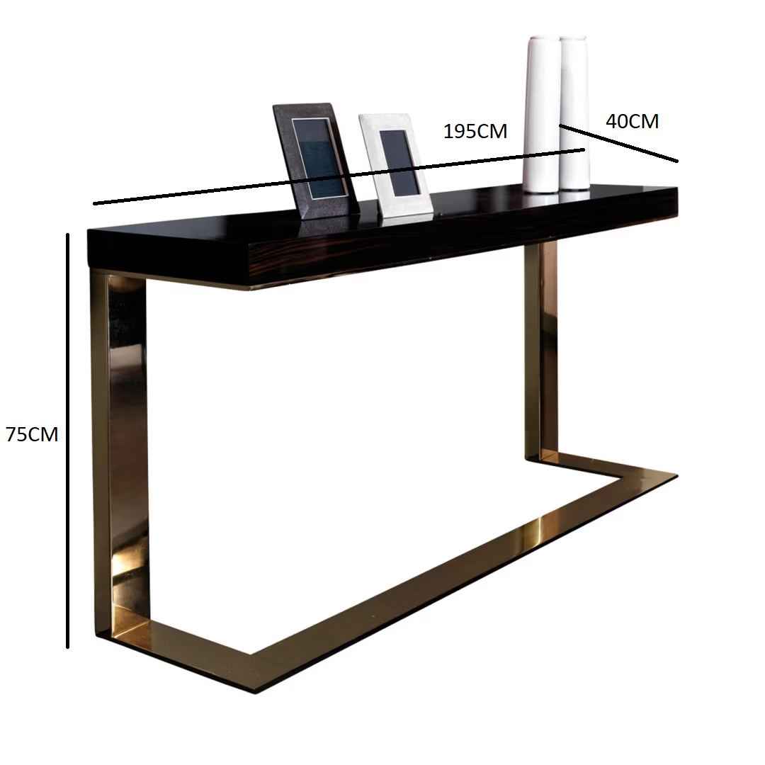Kelly console with glossy finish