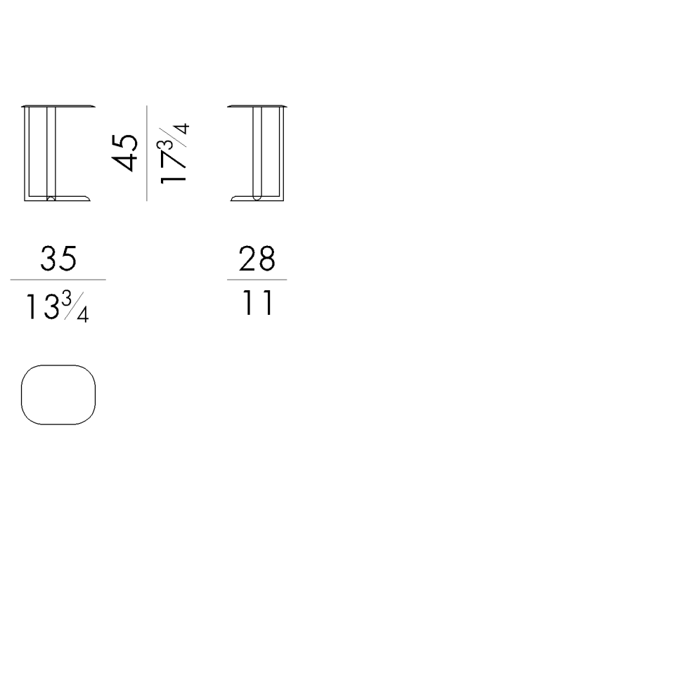 Two-Piece Coffee Table with Unique Design