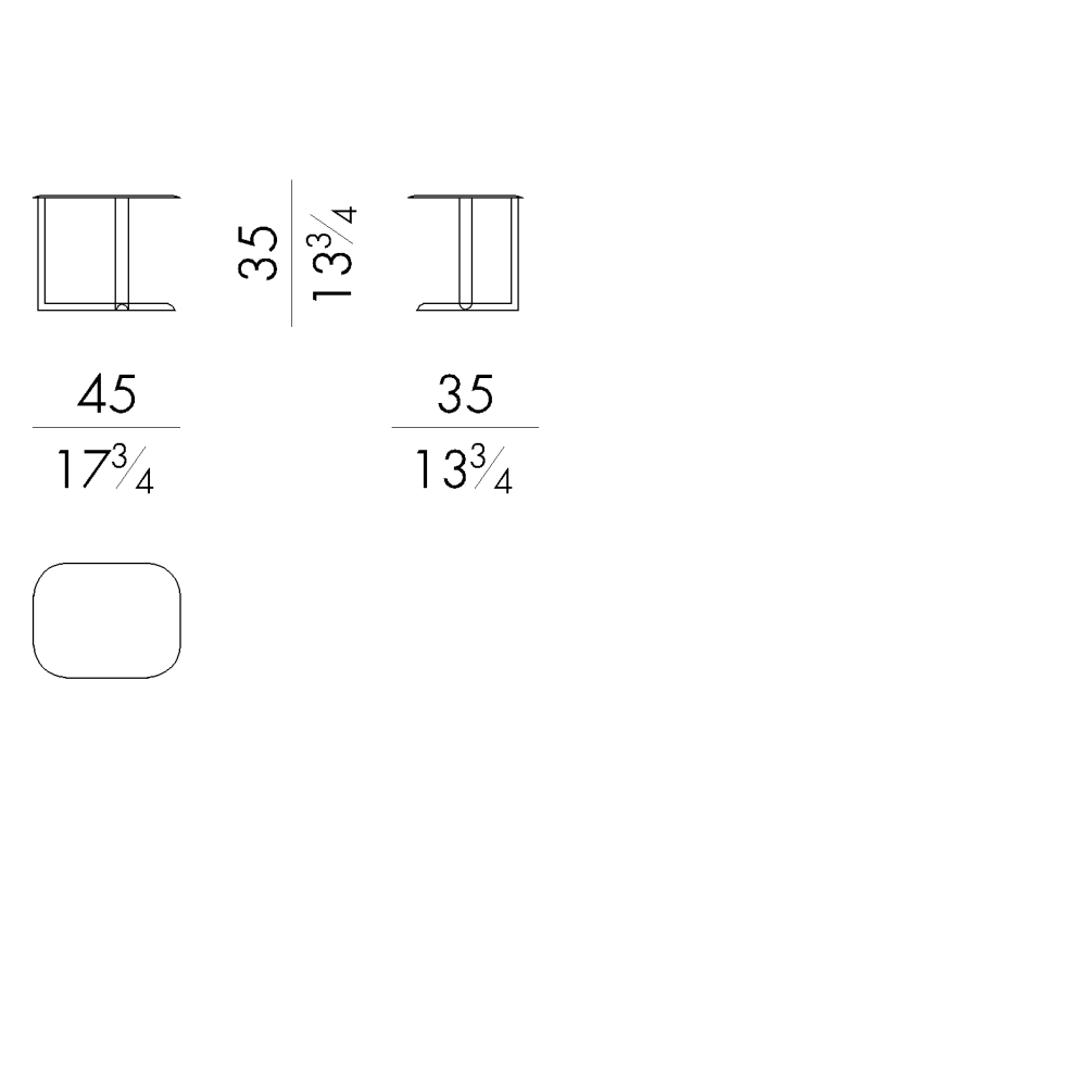 Two-Piece Coffee Table with Unique Design