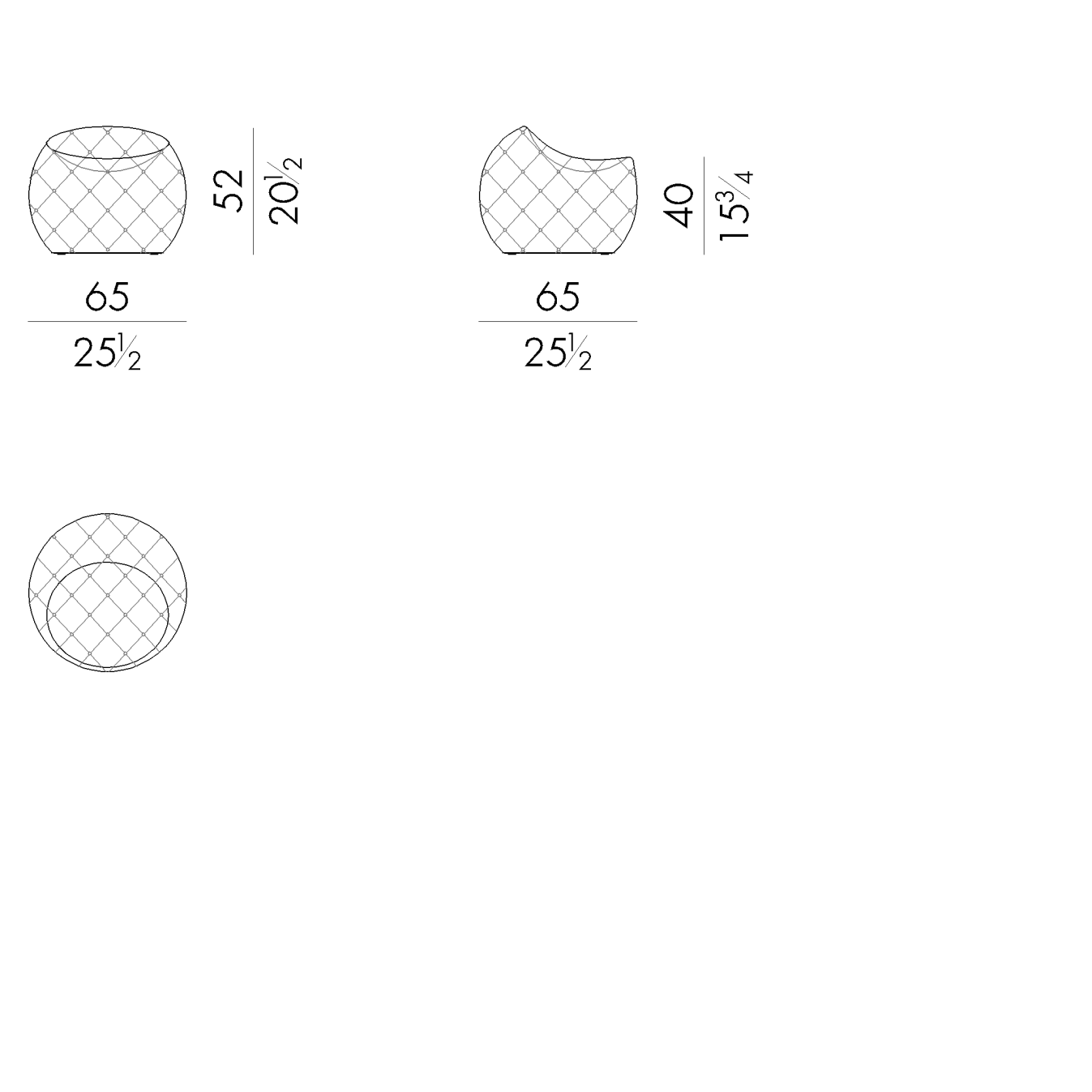 Leather Pouf with Stylish Design