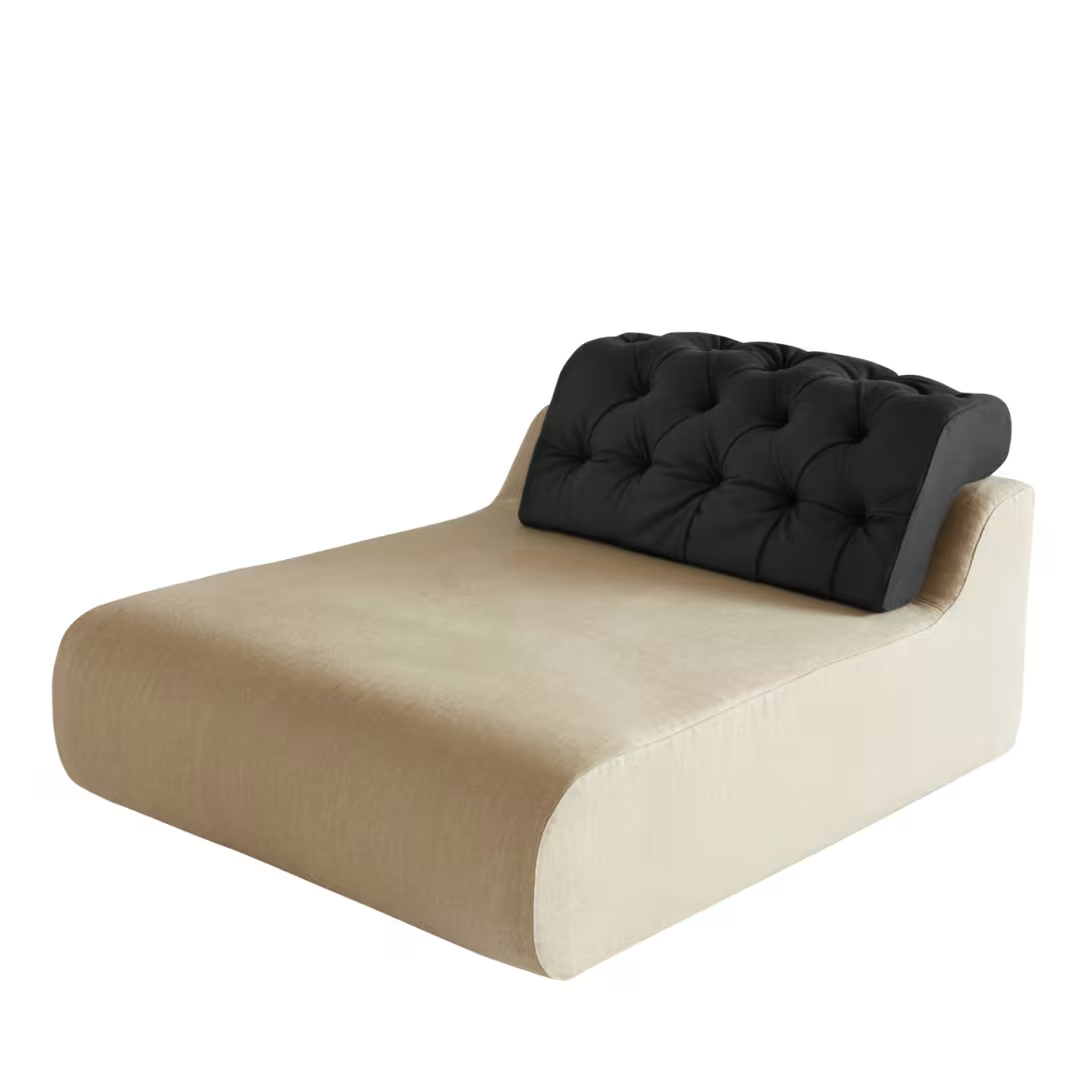 Bio baco ivory chaise longue