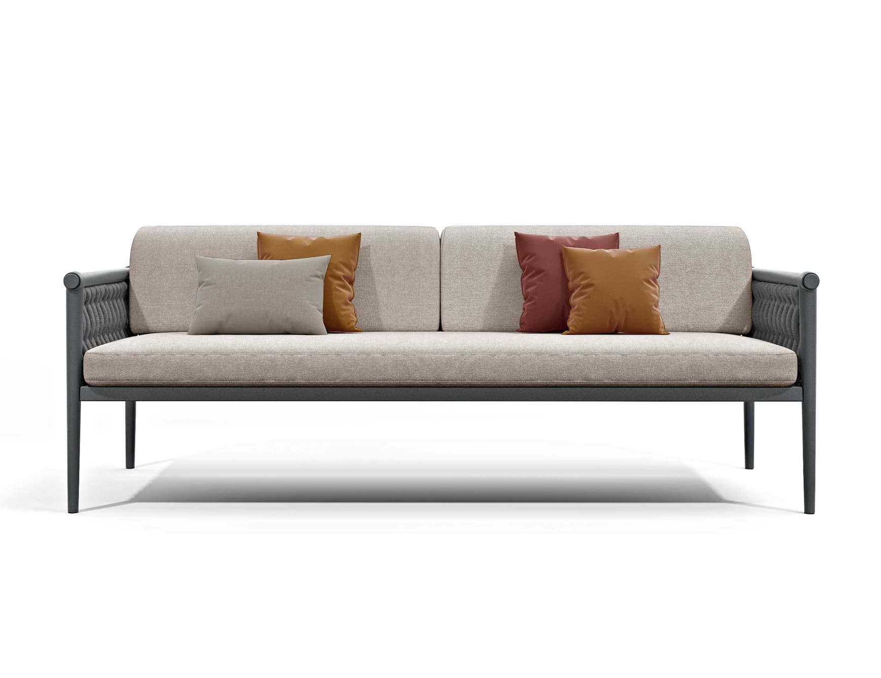 Outdoor sofa with a distinctive design