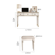 Dressing table with a luxurious seat