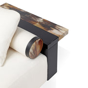 Egon white chaise longue