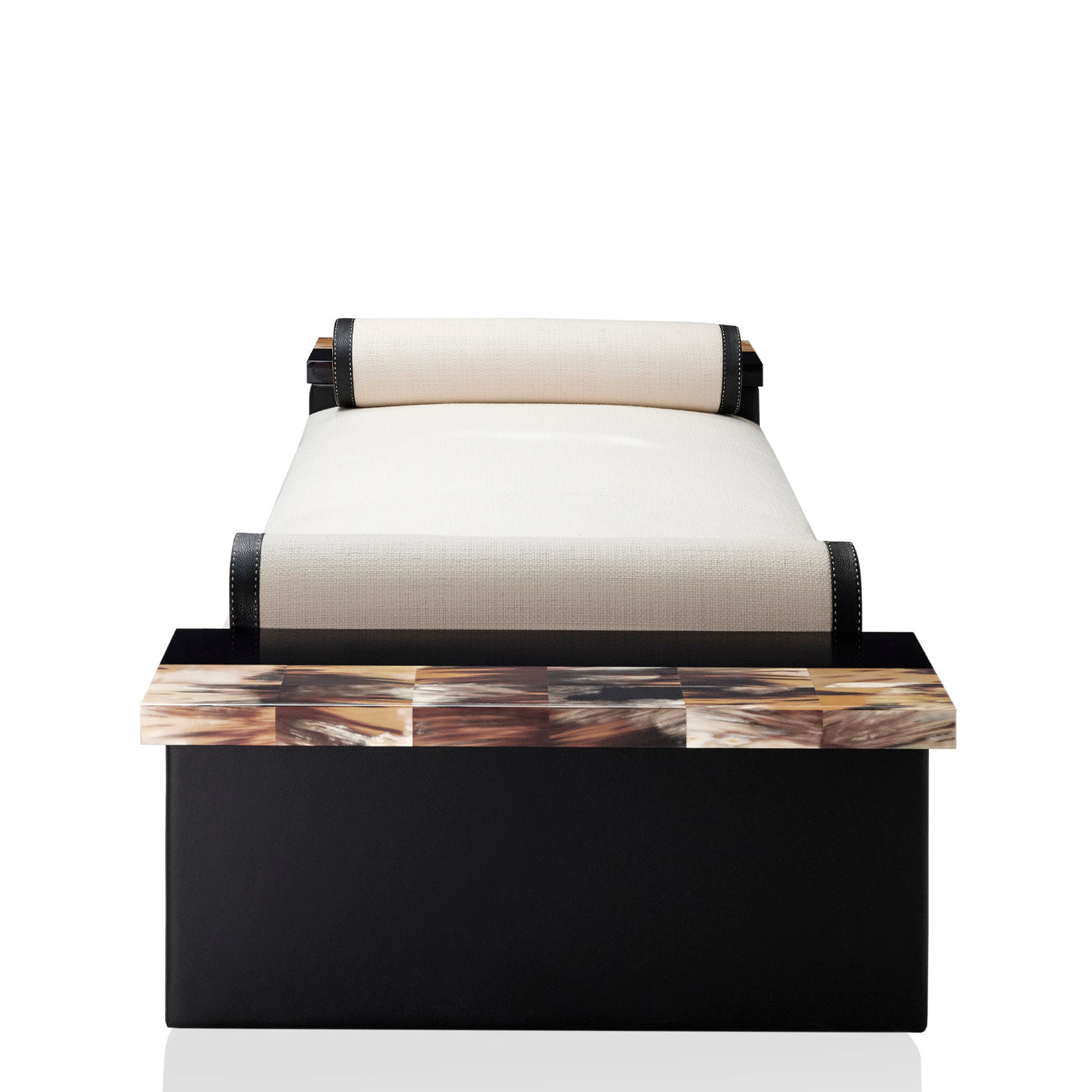 Egon white chaise longue