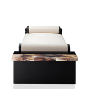 Egon white chaise longue