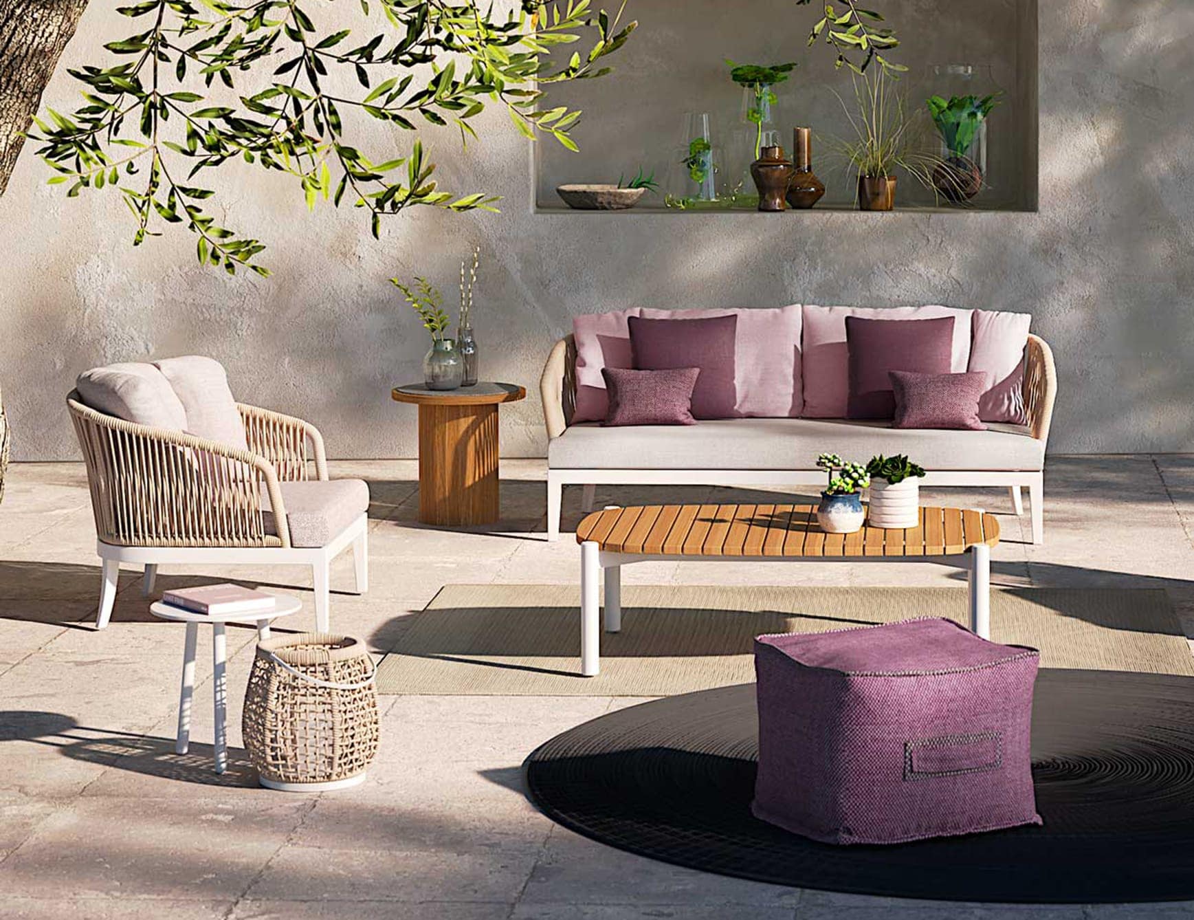 outdoor lounge sofa