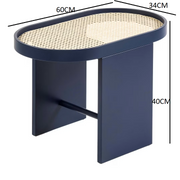 Piani steel blue side table