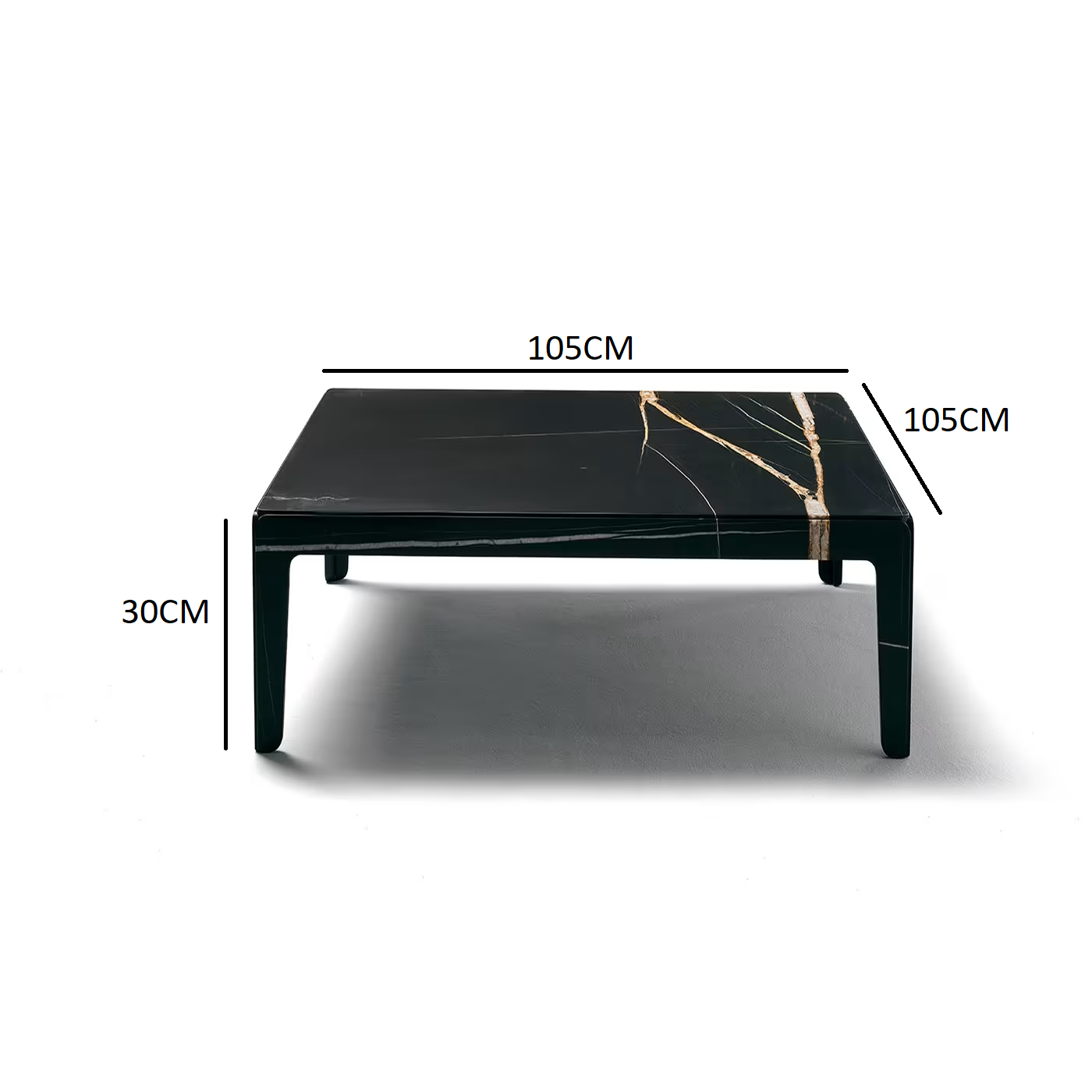 Rock sahara noir marble coffee table