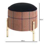 Samarcanda small brown pouf
