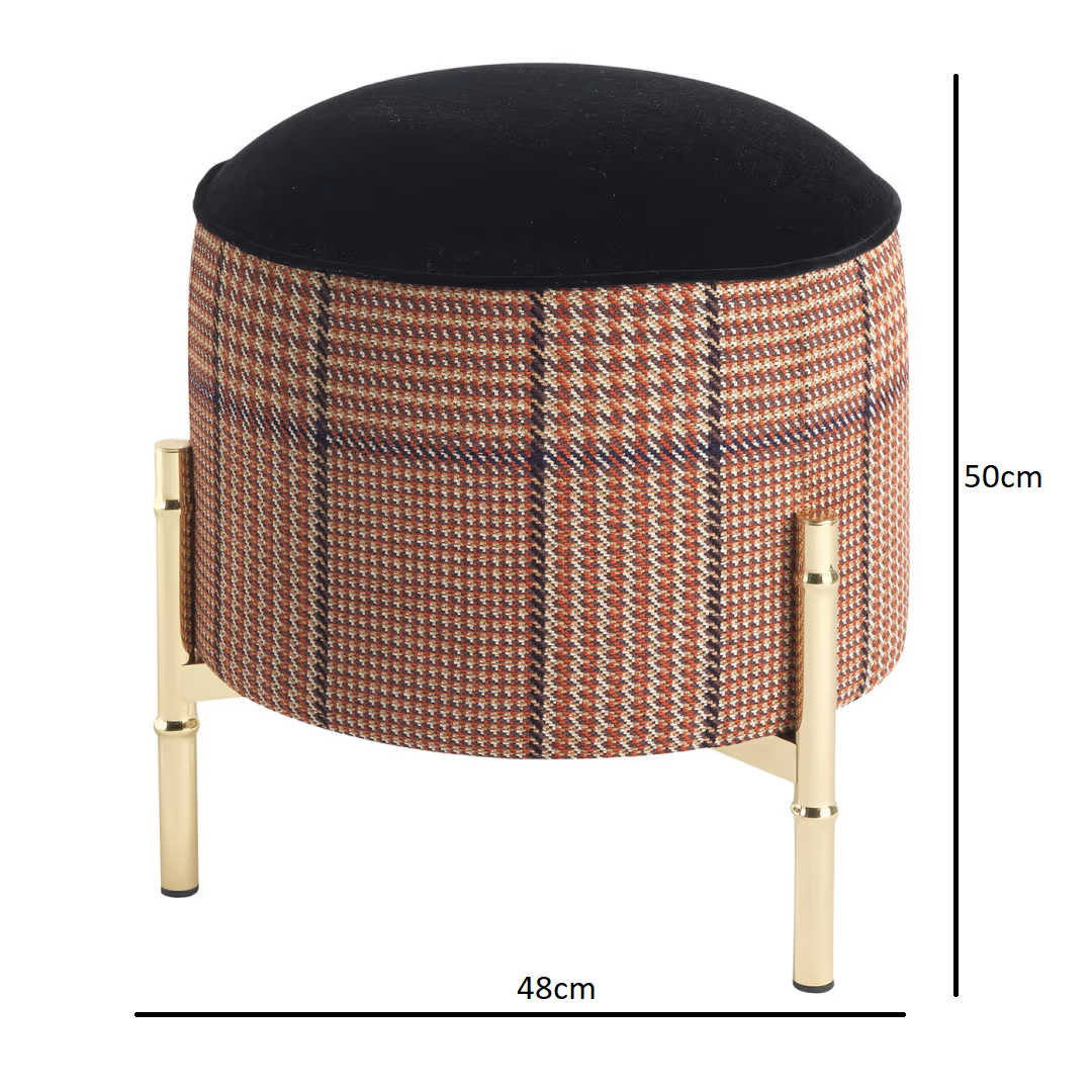 Samarcanda small brown pouf