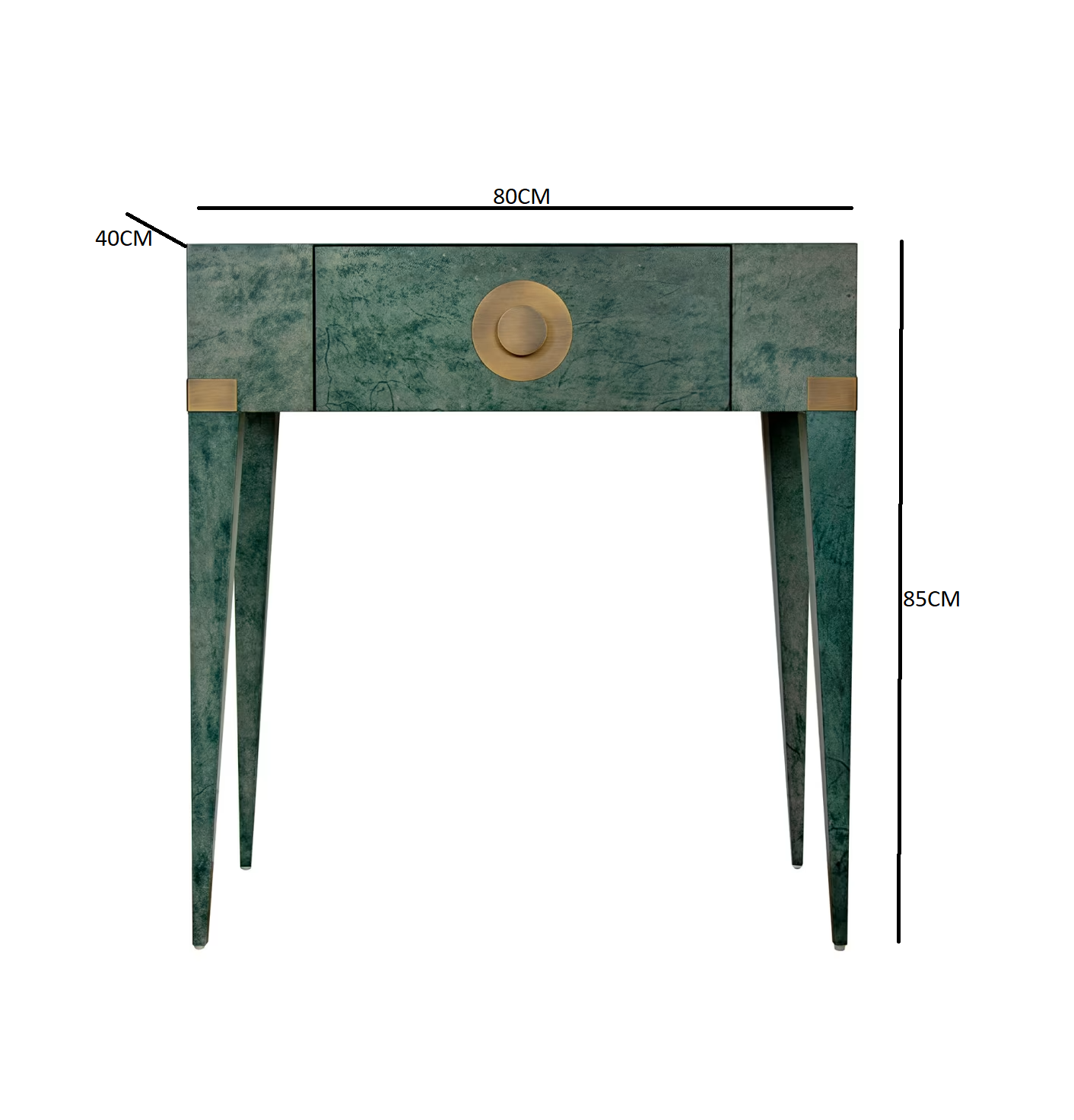 New moon green console