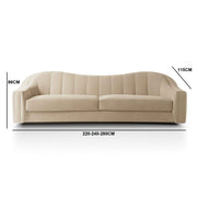 Velvet Wave Sofa