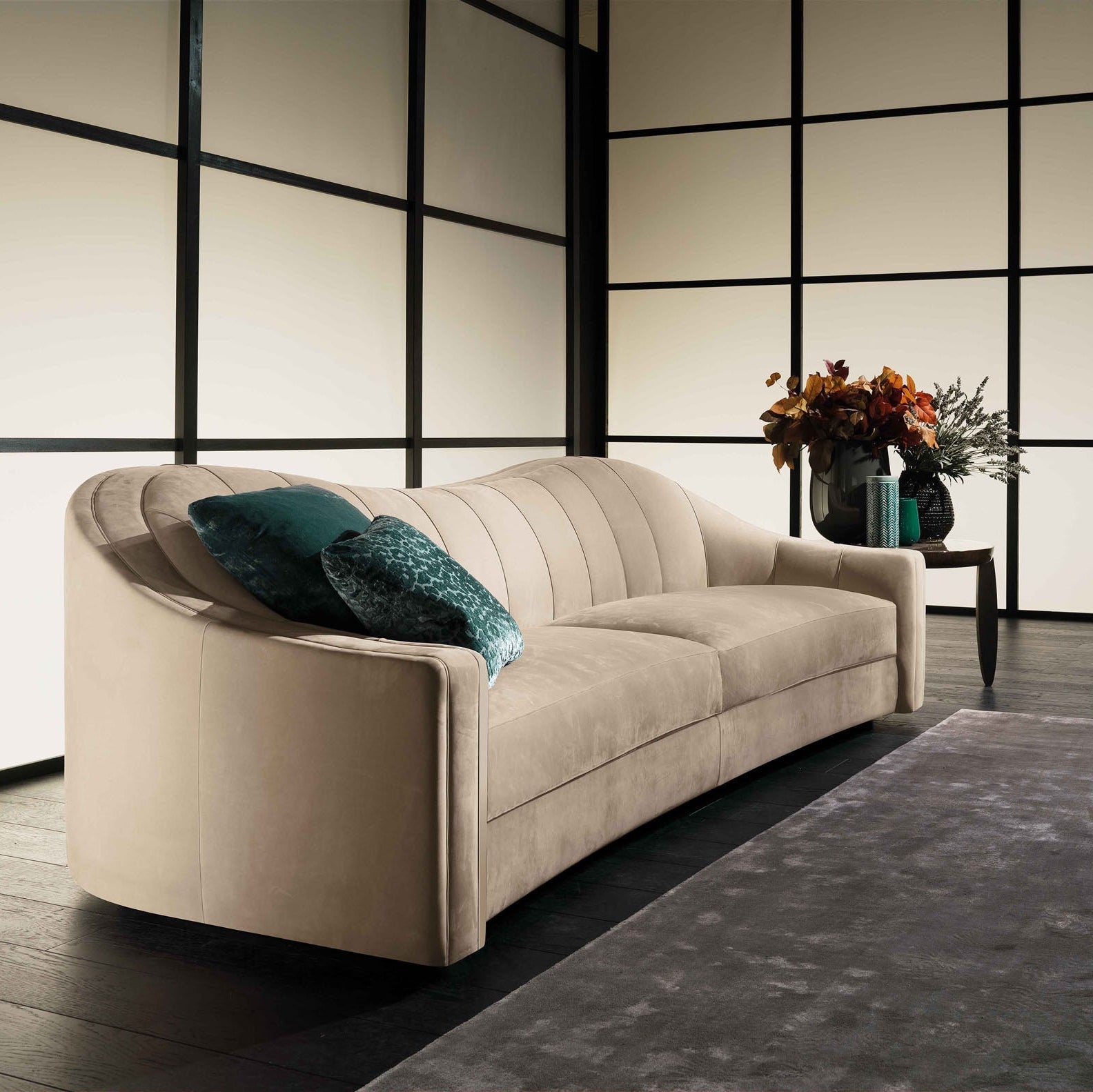 Velvet Wave Sofa
