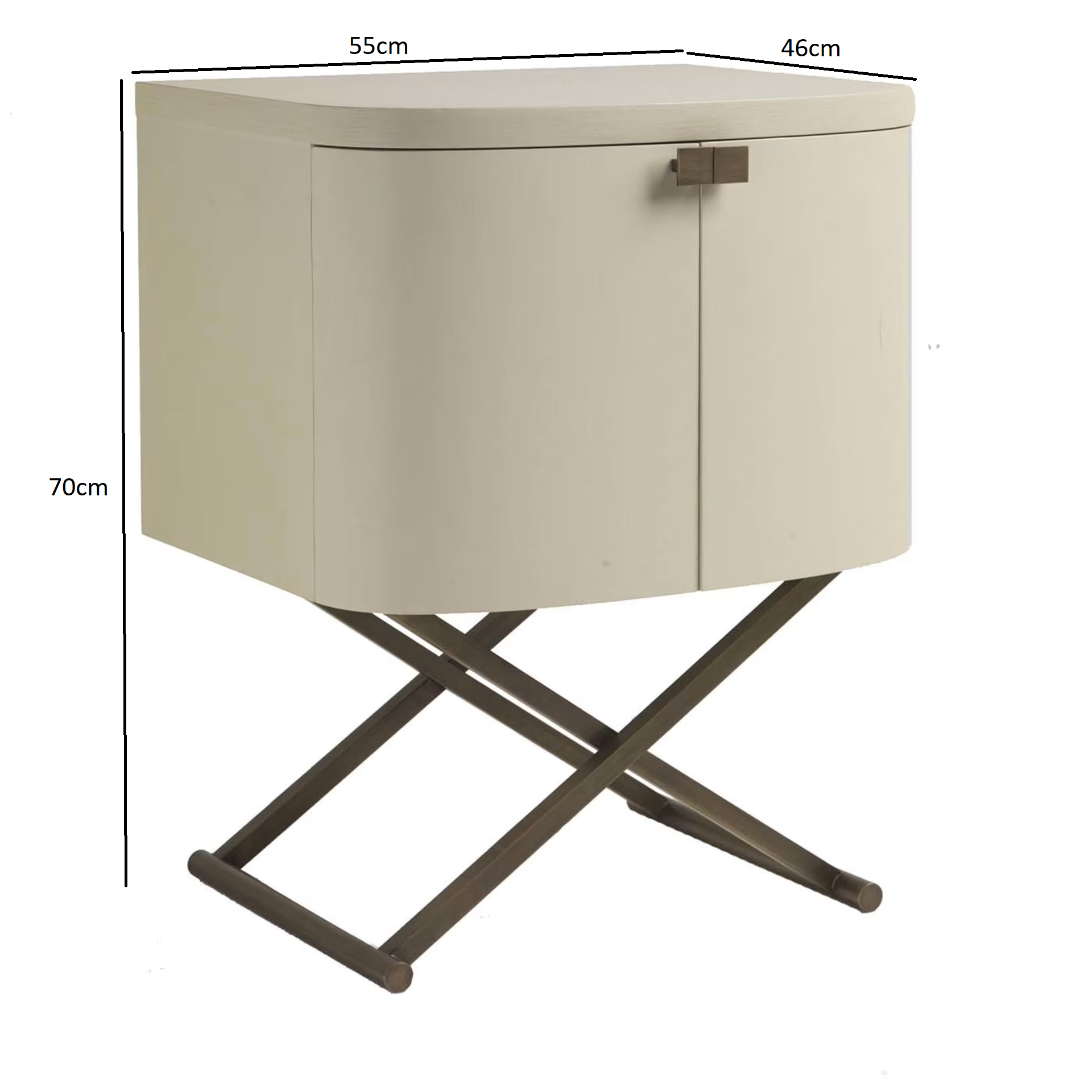 Earl grey side cabinet