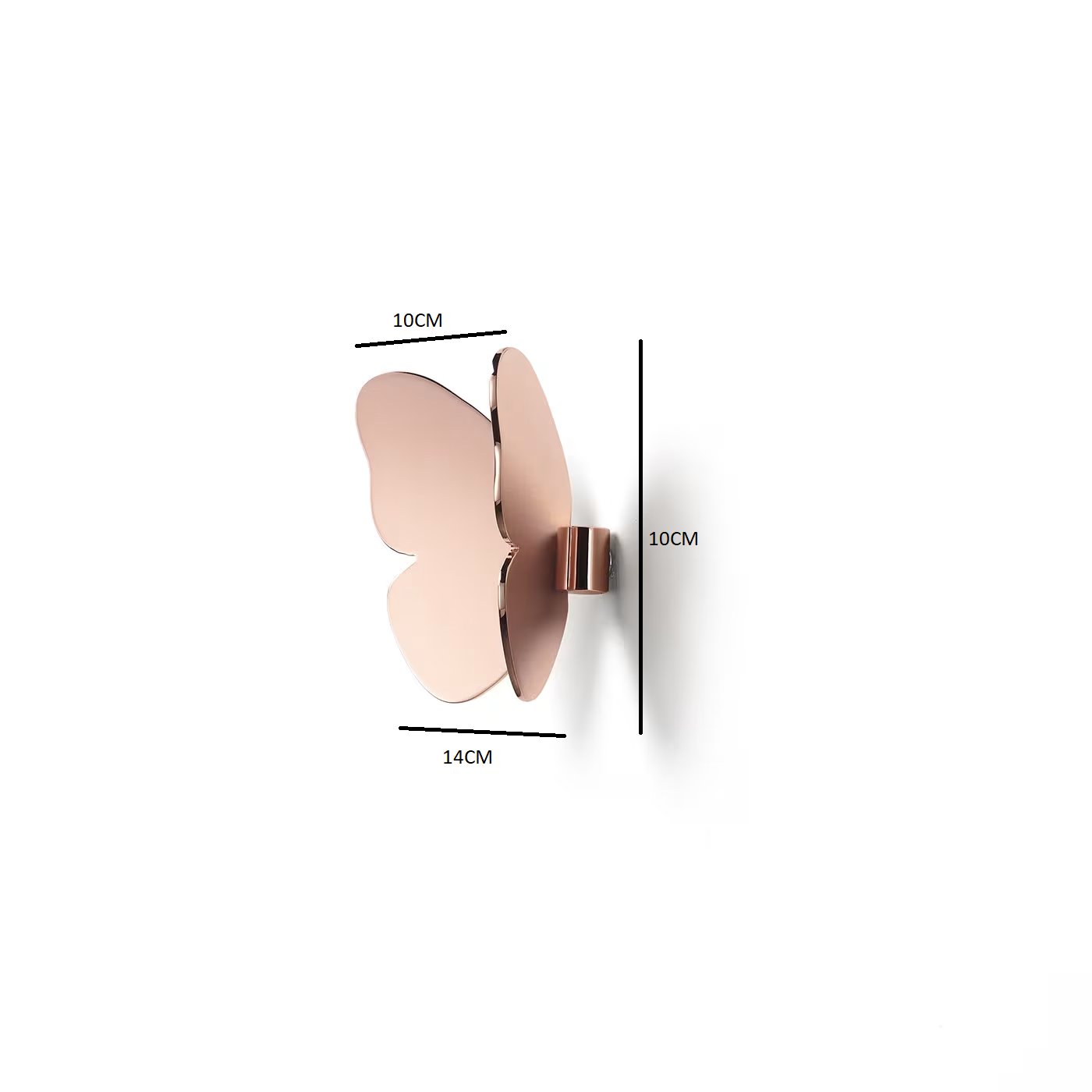 Butterfly coat hanger in copper finish