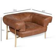 Katana tobacco armchair