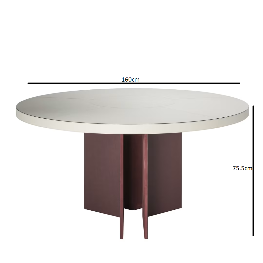 Bivio round dining table