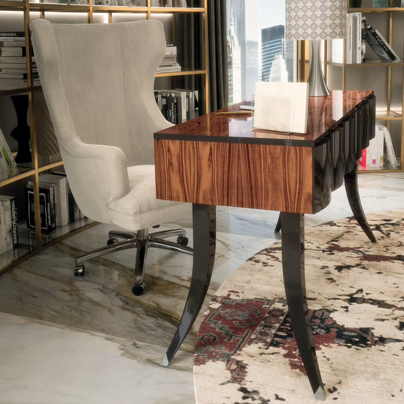 Oscar swivel armchair