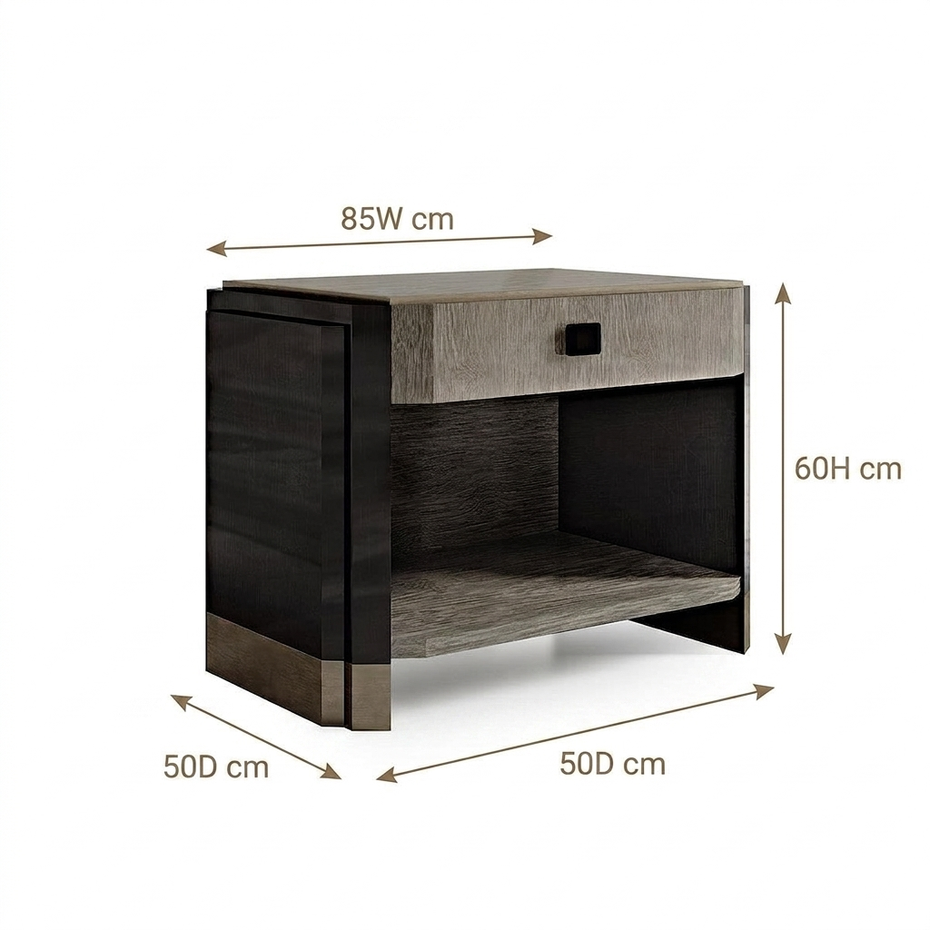 Intimate Reflection Bedside Table