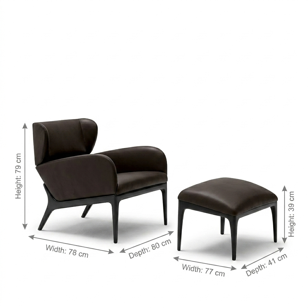Riviera Motion Occasional Chair & Footstool Set