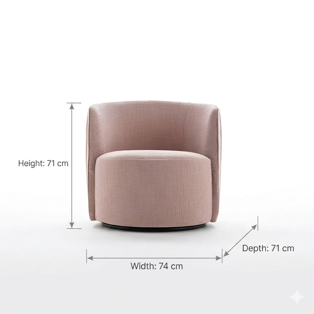 Deco Pleat Occasional Armchair