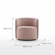 Deco Pleat Occasional Armchair