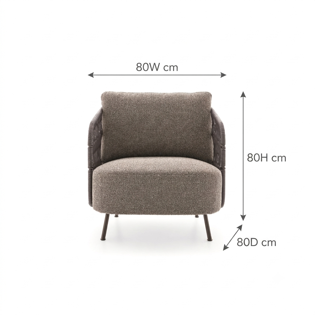 Wrap-Around Outdoor Armchair