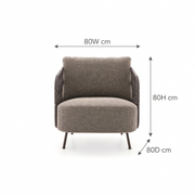 Wrap-Around Outdoor Armchair