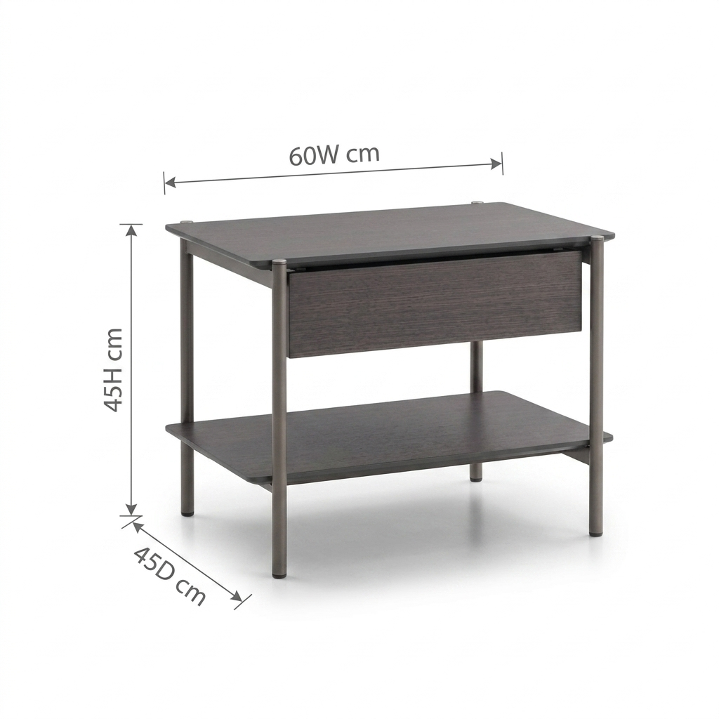 Minimalist Slender Bedside Cabinet