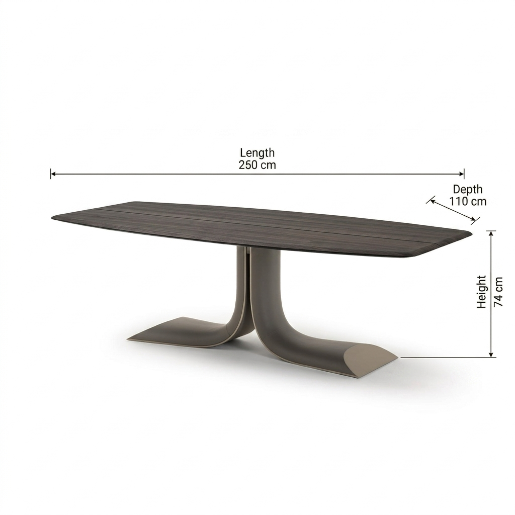 Essence Sculptural Pedestal Table