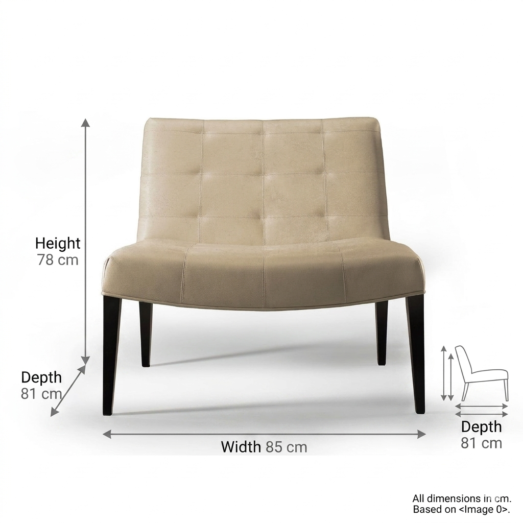 Linear & Grid Silhouette Occasional Chair