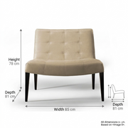 Linear & Grid Silhouette Occasional Chair
