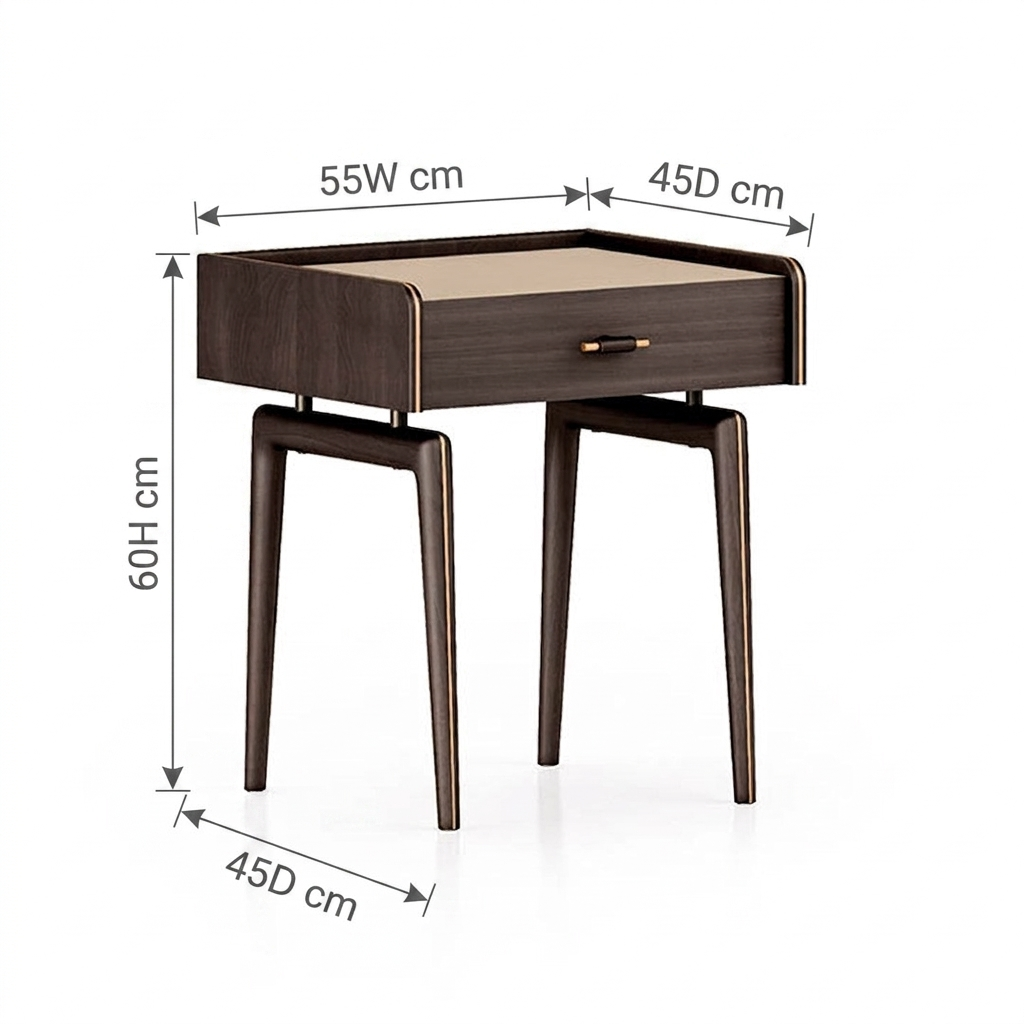 Luxurious Blues Bedside Table