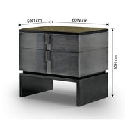 Onyx Elegance Bedside Table