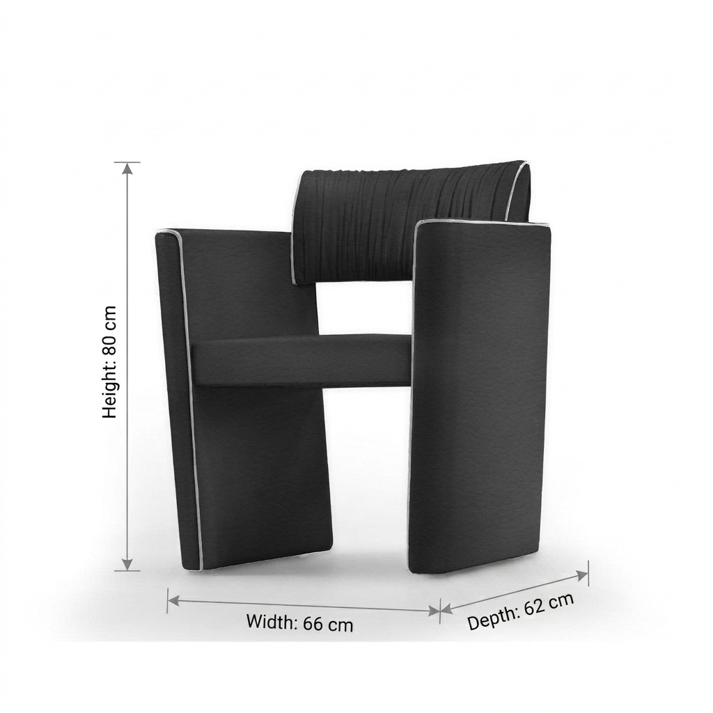Sleek Contour Occasional Armchair