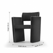 Sleek Contour Occasional Armchair
