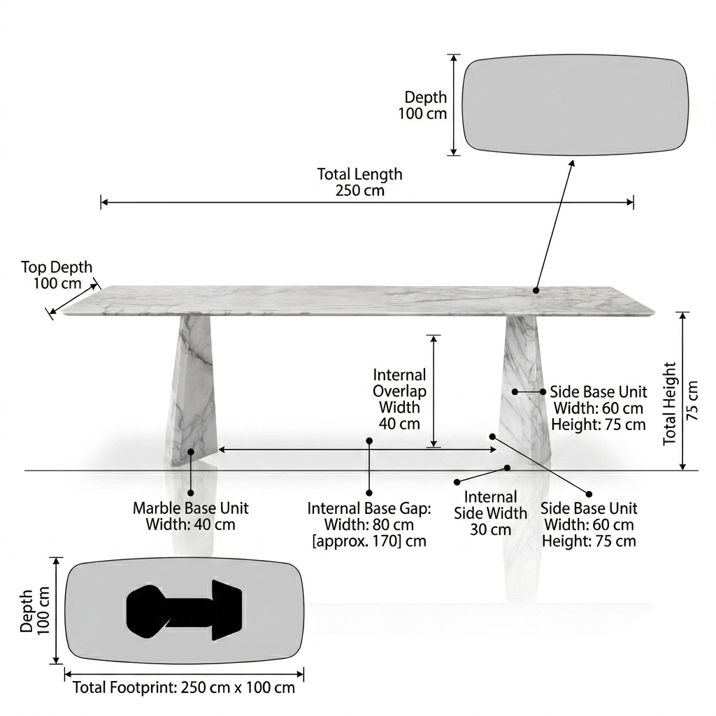 Columnar Artisan Dining Table