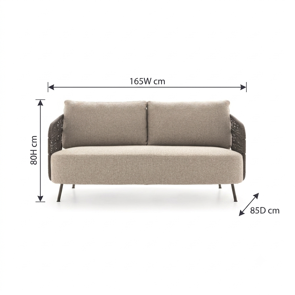 Wrap-Around Outdoor Sofa