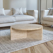 Natural marble coffee table