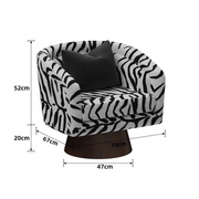Zebra Print Elegance Armchair