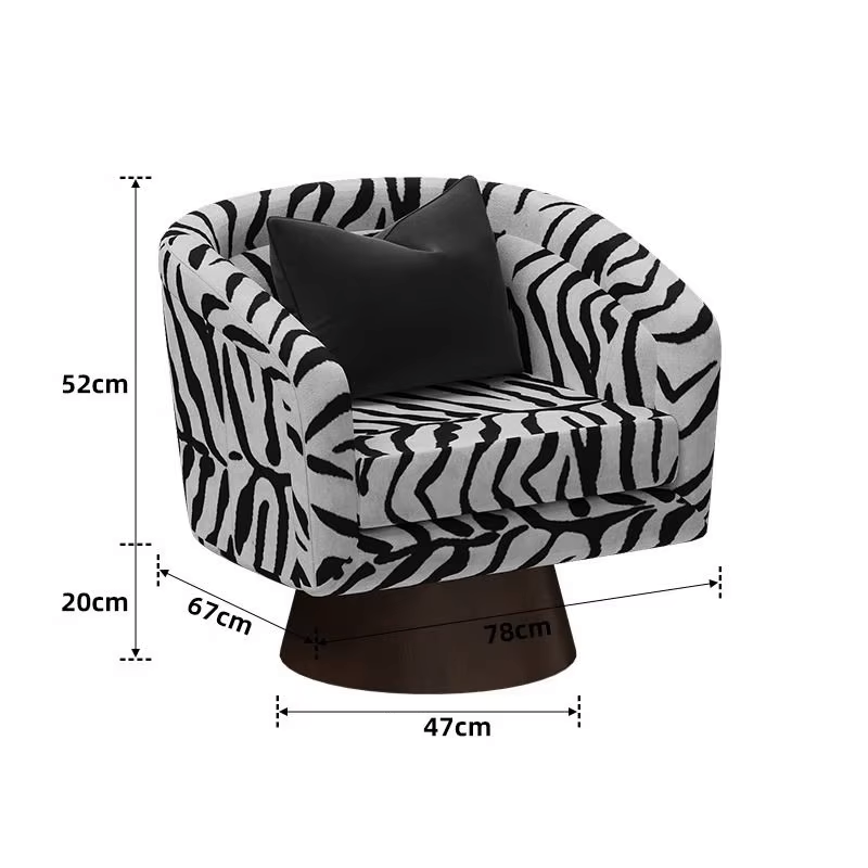 Zebra Print Elegance Armchair