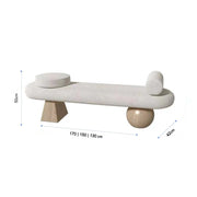 Sleek White Bench Design